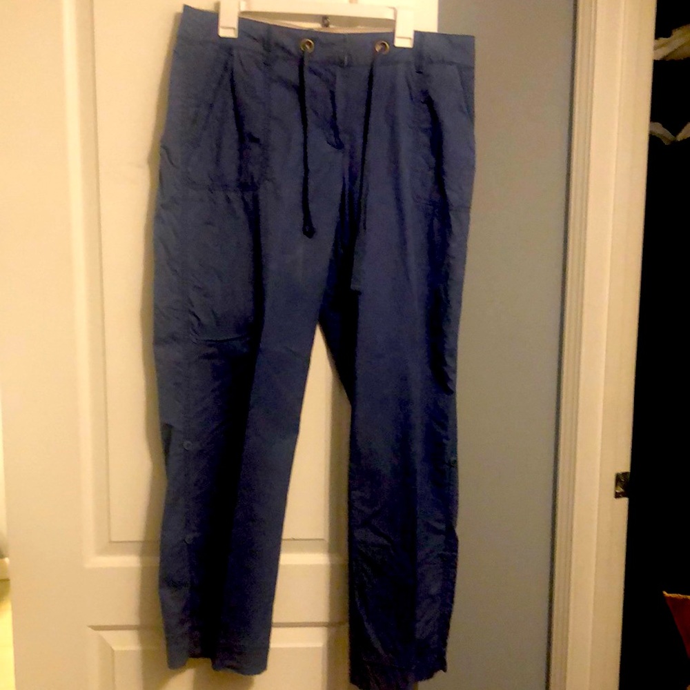 Khaki Pants Izod, Size 14, Front & Back Pockets, Blue Color